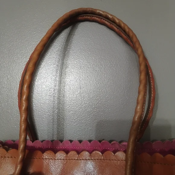Patricia Nash Cut Out Tooling Cavo Collection Tote in Cinnamon Leather - Picture 4 of 16